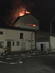 Am Mittwochabend hat in Frauenfeld eine Grastrocknungsanlage gebrannt. (Bild: Kapo)