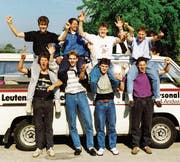 Die Mannschaft der ersten Stunde an der Schweizer Meisterschaft der A-Junioren 1989 in Biel.