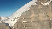 Westhang des Hinterrugg: Hier stürzten die beiden Wintersportler in Richtung Walenstadt ab. (Bild: Kapo SG)