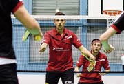 Eine mögliche Doppelpaarung wäre Spielertrainer Iztok Utrosa (vorne) und Kevin Joss. (Bild: Matthias Zindel)