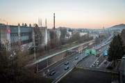 Die Olma-Messen wollen über der Autobahn Bauland für den Neubau der Halle 1 gewinnen. Die Überdachung ist ab 2019 geplant. (Bild: Ralph Ribi)