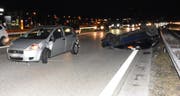 Viel Blechschaden entstand bei diesem Unfall auf der Autobahn. (Bild: Kapo SG)