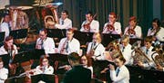 Die Bürgermusik Mörschwil gab ein gelungenes Jubiläumskonzert. (Bild: Andrina Zumbühl)