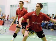 Artem Pochtarev (vorne) und Nicolas Blondel konnten am Wochenende alle ihre Spiele gewinnen. (Bild: Matthias Zindel)