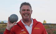 In der Kategorie Masters 55 hat der Teufner Hans Koller vor zwei Wochen die Bronzemedaille im Kugelstossen geholt. (Bild: mc)