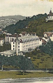 Textilfabrik 1906. Die Zufahrt lag an der Hochwachtstrasse. (Bilder: Sammlung Reto Voneschen)