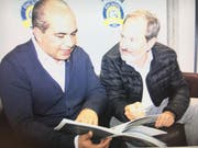 Romano Ruch (rechts) ist nicht mehr Präsident des EHC Uzwil. Vorgänger Ugur Uzdemir übernimmt ad interim. (Bild: Simon Dudle)