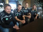 Simon Storm (2.v.l.) kehrt zum FC St.Gallen zurück. (Bild: (pl))