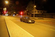 Beim Selbstunfall wurde keine Person verletzt. (Bild: Stapo SG)
