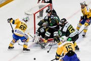 Aufnahme vom 1. Oktober 2014 in der Güttingersreuti in Weinfelden: Hier waren der HC Thurgau und der HC Davos noch nicht vertraglich verbunden. (Bild: KEYSTONE)