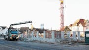 Die Überbauung «Pöstli» wächst. (Bild: Manuela Bruhin)