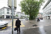 Parkhaus Schibenertor: Das zweite grosse Parkhaus-Projekt in der Stadt wurde öffentlich aufgelegt und abgelehnt. (Bild: Hanspeter Schiess)