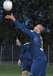 Gegen die druckvollen Anschläge des Diepoldsauers Lukas Lässer fanden die Widnauer kein probates Mittel. (Bild: ys)