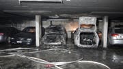 Massive Schäden an in der Tiefgarage abgestellten Fahrzeugen. (Bild: Kapo TG)