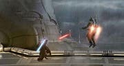So hart wie der Kampf der Jedi-Ritter im fiktiven Star-Wars-Universum ist der reale, aussichtslose Kampf der Kinos gegen hohe Abgaben. (Bild: Keystone/Lucasfilm)