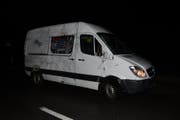 Der Sachschaden am Lieferwagen beträgt rund 15‘000 Franken. (Bild: Kapo SG)