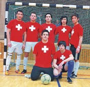 Waren erfolgreich: (hinten, von links): Driton Junuzi, Augustin Jagustin (beide Oberriet), Ogün Hot, Ali Jusefi (beide Widnau) und Esmir Shajnoski (Diepoldsau) sowie (vorne, von links) Marko Jovicic und Mehmet Bakan (beide Widnau). (Bild: pd)