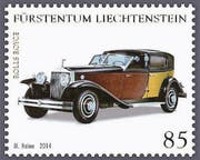 Die Oldtimer-Briefmarke mit dem fehlenden Bindestrich. (Bild: pd)