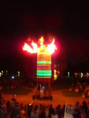 Le silo: Multimedia-Pyro-Performance im Museumsquartier. (Bild: pd)