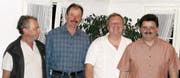 Das Präsidium, von links: Gottlieb Ritter, Hermann Ritz, Bernhard Halter, Stefan Britschgi. (Bild: pd)