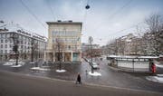 Die Wisg will das Acrevis-Gebäude auf den Marktplatz verschieben, damit auf der anderen Seite ein neuer Platz entsteht. (Bild: Urs Bucher)