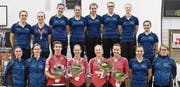 Die Uzwiler Teilnehmer mit ihren Trainerinnen an der Schweizer Meisterschaft. (Bild: PD)