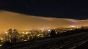 Winterstadt St. Gallen bei Nacht
