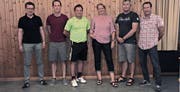 Der Vorstand, von links: Johannes Horschik (Aktuar), Mathias Wittenwiler (Leiter Basketball), Mäsi Erni (Volley Toggenburg), Viola Boye (Präsidentin), René Langenegger (Delegierter Volleyball), Felix Berger (Kassier). (Bild: PD)
