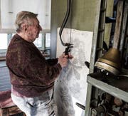 Hans Bürkler arbeitete 66 Jahre lang am Pantografen. (Bild: Sabrina Stübi)