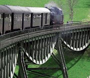 Besonders schnell ist die «Sauschwänzlebahn» nicht. Sie schlägt meist ein Bummelbahntempo an. (Bild: PD)