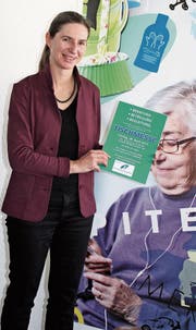 Hélène Spielhofer, Präsidentin Spitex Mittleres Toggenburg, präsentiert mit dem Spitex-Team und vielen Beratungs- und Betreuungsstellen bald eine breitgefächerte Tischmesse. (Bild: Patricia Wichser)