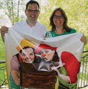 Beatrix und Alexander Ott alias Clowns Pipeline und Sunny. (Bild: Urs Voegeli)
