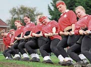 Die Schweizer Frauen in der Kategorie bis 560 kg auf dem Weg zum Europameistertitel. (Bild: PD)