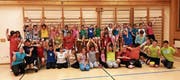Die Primarschüler aus St. Peterzell erlebten eine tolle Turnstunde mit der Sportgruppe Procap. (Bild: PD)