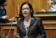 Die Wiler Nationalrätin Yvonne Gilli während einer Debatte im Nationalrat. (Bild: ky/Lukas Lehmann)