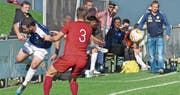 Die Mannschaft von Trainer Sven Sonderegger (rechts) zeigte sich im Herbst von ihrer besten Seite. (Bild: Ulrike Huber)