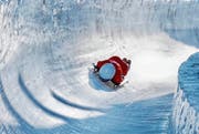 Die Spitzengeschwindigkeiten beim Skeleton liegen bei über 130 Kilometern pro Stunde. (Bild: PD)
