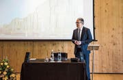 Peter Diethelm, Chef der Migros Ostschweiz, legt im Hotel Säntispark für 2017 weniger fette Zahlen vor als für das Jahr davor. (Bild: Sabrina Stübi)