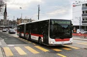 Die Busse der Linie 151 sollen künftig nicht am Hauptbahnhof wenden, sondern via Marktplatz zum Spisertor fahren. (Bild: David Gadze)