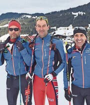 Das Toggenburger Trio bewies im Tannheimertal, dass stetes Training gute Platzierungen möglich macht. (Bild: PD)