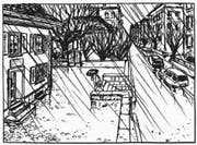 Lokalkolorit: Liebenswertes, wenn auch hier verregnetes Zürich. (Bild: Edition Moderne)