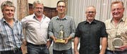 Die besten Schützen der Saison 2016: (v. l.) Peter Wagner, Hans Graf, René Würsch, Daniel Stieger und Kurt Marquart. (Bild: pd)