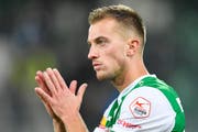 Marco Aratore, hier beim Super-League-Spiel gegen den FC Basel im September. (Bild: GIAN EHRENZELLER (KEYSTONE))