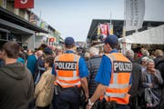 In diesem Jahr hat die Polizei ihre Präsenz an der Olma verstärkt. (Bild: Urs Bucher)