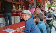 Der absolute Renner, vor allem bei den Jüngeren, war die Dosen-Wurf-Bude.