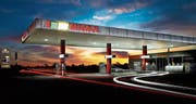Leuchtschriften und Pylon (links) der Litex AG an einer Migrol-Tankstelle. (Bilder: PD)