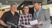 Sie haben die neue Rhema-Kampagne lanciert (von links): Benno B. A. Stadler, Simon Büchel und Willy Tanner. (Bild: pd)