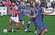 Widnau (blau) machte das Spiel für die Gäste aus Graubünden immer wieder eng. (Bild: Ulrike Huber)