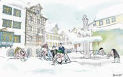 St. Galler Bär (Bild: Illustration: Corinne Bromundt)