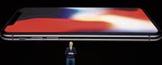 Apple-Chef Tim Cook bei der Vorstellung des neuen iPhone X. (Bild: Marcio Jose Sanchez/AP (Cupertino, 12. September 2017))